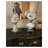 Three electric parlor lamps