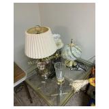 Four Vintage Decorative Electric Table Lamps