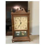 Seth Thomas Wooden Pillar Shelf Mantel Clock