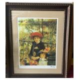 Large Framed Renoir Numbered Lithograph