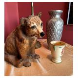 Group Lot, Bear, Cups and Vase