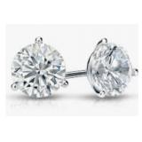 NO RESERVE 0.80 Ct Diamond 14K Earring