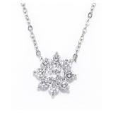 NO RESERVE 3 Ct Moissanite Silver Necklace