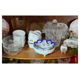 Misc Lot of Crystal. All on second shelf