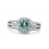 NO RESERVE 2.10 Ct Moissanite Silver Ring
