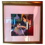 Tarkay Painting, 'Solitude'.  Framed