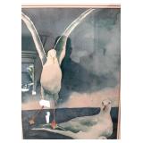 Original work of Art.  'Seagulls'.  Framed