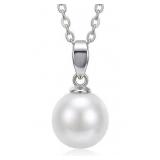 NO RESERVE Sterling Silver Pearl Necklace