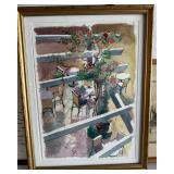 ORIGINAL Pete Day watercolor.  Framed