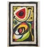 Joan Miro on Vintage Paper, stamps on reverse