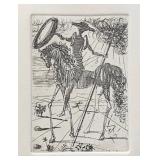 Salvador Dali DON QUIXOTE Etching with COA