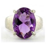 NO RESERVE. 7 Ct Titanium Amythest Ring