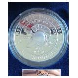 2002 US $1 Military Silver Dollars W/COA