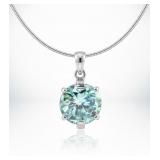 NO RESERVE.  2 Ct Lab Diamond Silver Necklace