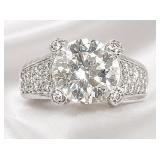 Fine Jewelry 5.15 Ct Diamond 8.5 Grams 18K Ring