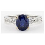 FINE JEWELRY  2.52 Ct Diamond & Sapphire 14K Ring
