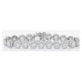 FINE JEWELRY  14 Ct Lab Diamond  Titanium Bracelet