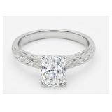 FINE JEWELRY  1.10 Ct  Lab Diamond 4 Gram 18K Ring