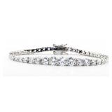 NO RESERVE 9 Ct Lab Diamond Titanium Bracelet