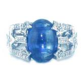 FINE JEWELRY  5.24 Ct   Diamond  Sapphire 14K Ring