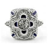 NO RESERVE  2 Ct Lab Grown Diamond Titanium Ring