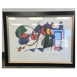 Joan Miro Artwork professionally framed