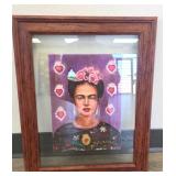 Frida on Vintage Paper
