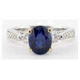FINE JEWELRY  2.52 Ct Diamond & Sapphire 14K Ring