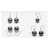 NO RESERVE 12 MM Pearl Sterling Silver Earring