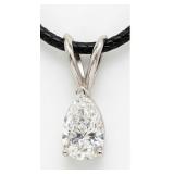 FINE JEWELRY  2 Ct Lab Diamond 14K Necklace