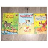Disney Books Lot Bambi Pinocchio Winnie Pooh