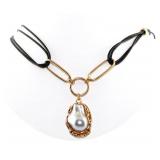 NO RESERVE Titanium Mother of the Pearl Necklace