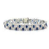 NO RESERVE 10 Ct Lab Diamond  Titanium Bracelet