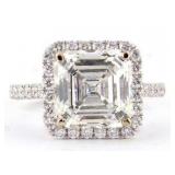 FINE JEWELRY  6.72 Ct Lab Diamond  18K Ring