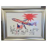 ALEXANDER CALDER 1976 Braniff Flying Colors