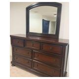 Dresser with mirror