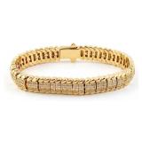 NO RESERVE 3 Ct Lab Diamond Titanium Bracelet