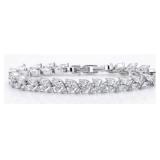 NO RESERVE 9 Ct Lab Diamond Titanium Bracelet