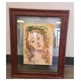 Salvador Dali on vintage paper