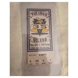 Houston Oilers and MN Vikings Football Ticket
