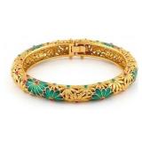 FINE JEWELRY  Silver Hand Paint Enamel Bracelet