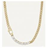 NO RESERVE 1.70 Ct Lab  Diamond  Silver Necklace