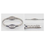 FINE JEWELRY 5.45 Ct Lab Diamond Titanium Bracelet