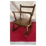 Wood kids rocker