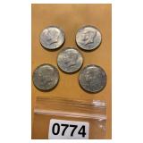 5 half dollars 1967