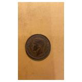 1940 British penny