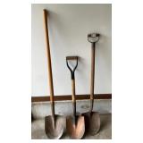 Garden Shovels a lot of three