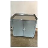 Metal garage cabinet