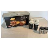 Canister set with salt and pepper shaker sets
