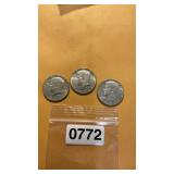 3 half dollars 1966